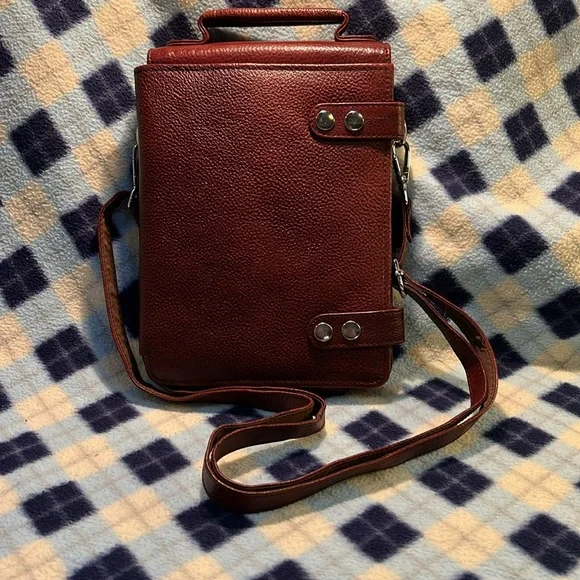 COPY - Leather Classic Brown Sling Bag For Men - Picture 2 of 10